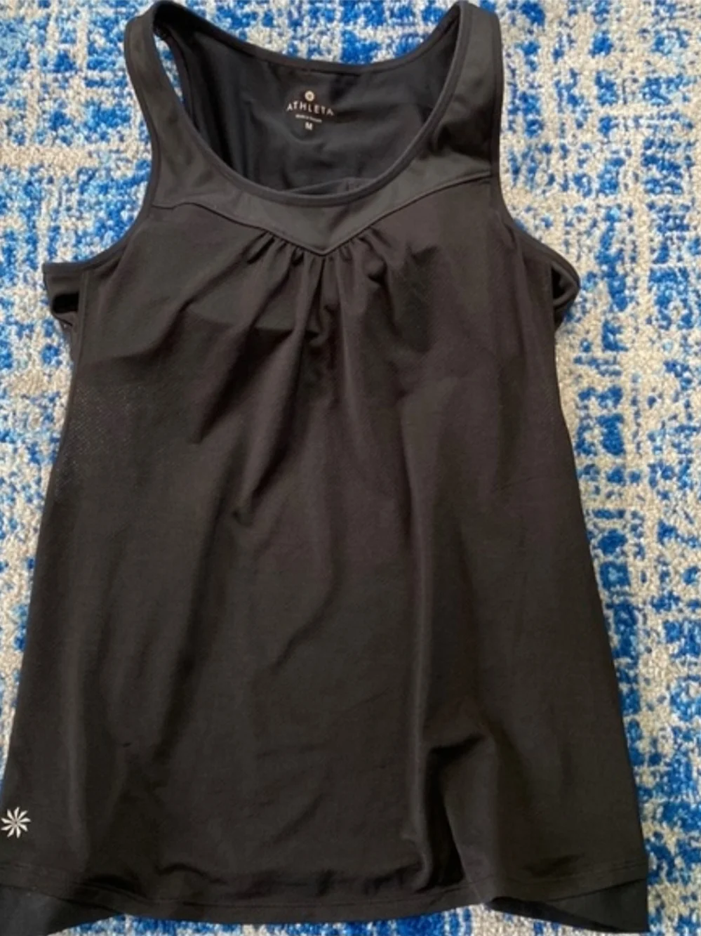 Athleta Black Scoop-Neck Performance Tank Top - Picture 1 of 5